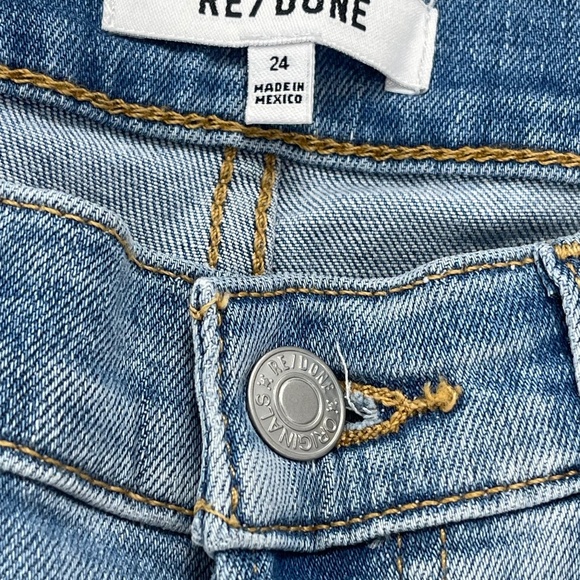 Re/Done Mid-Rise Wide-Leg Cropped Jeans - Size 23 and 24 - NWT - Picture 5 of 5